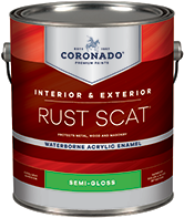 CENTRAL PAINT STORES Rust Scat Waterborne Acrylic Enamel is suitable for interior or exterior use. Engineered for metal surfaces, it also adheres to primed masonry, drywall, and wood. It has tenacious adhesion and provides excellent color and gloss retention.boom